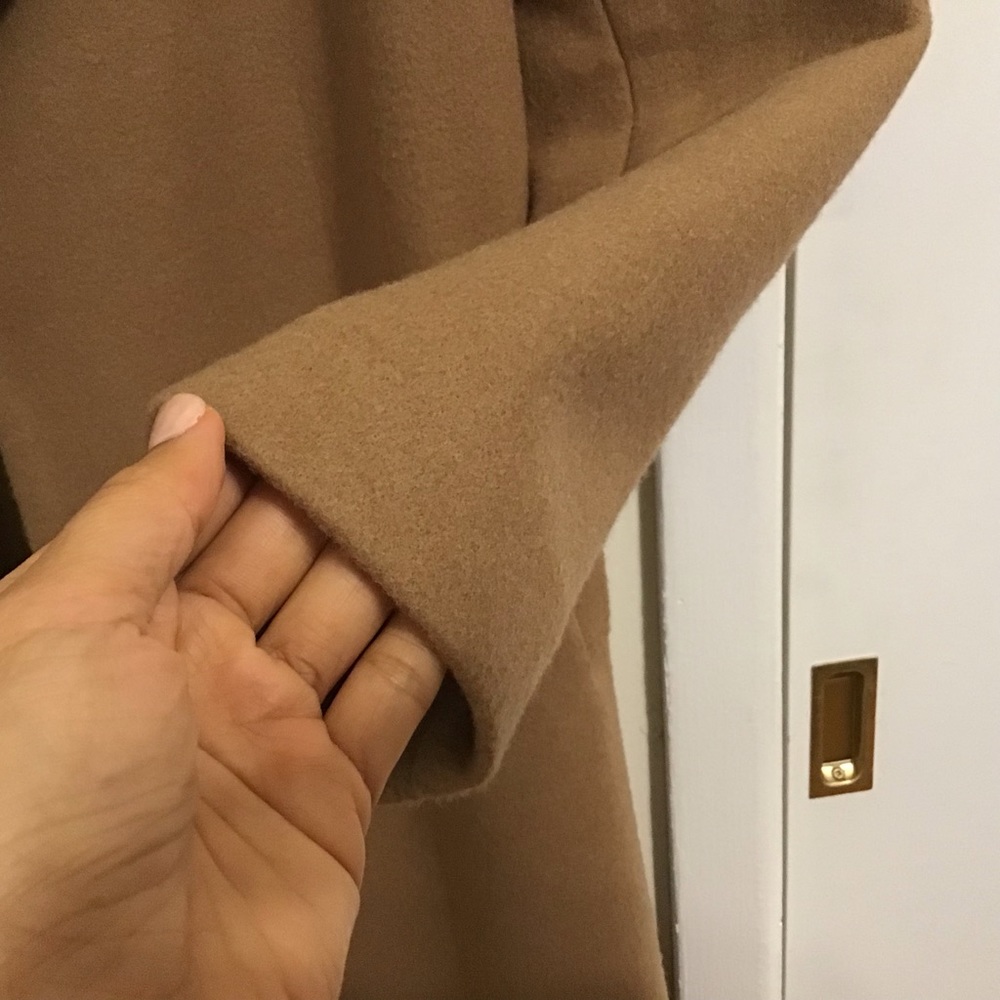 LIUJO CAMEL LONG WOOL COAT